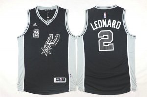 Maillot De Basket San Antonio Spurs Kawhi Leonard 2 2015-16 Season Noir